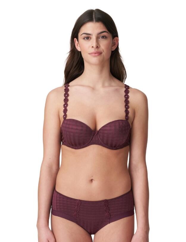 Marie Jo Avero Padded Hotpants Wine