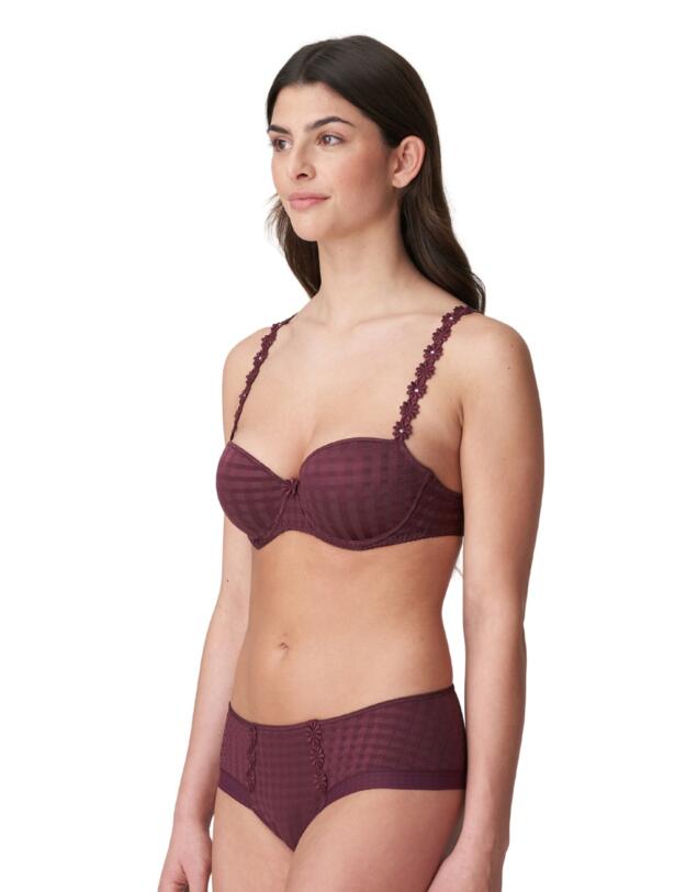 Marie Jo Avero Padded Hotpants Wine