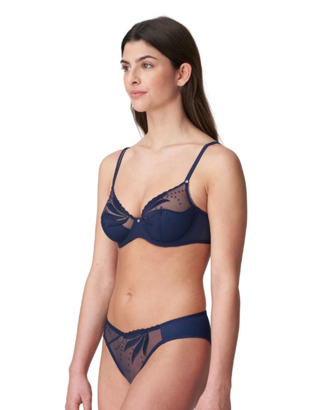 Marie Jo Etoile Half Padded Plunge Bra Sapphire Blue
