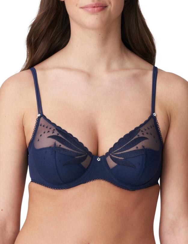 Marie Jo Etoile Half Padded Plunge Bra Sapphire Blue