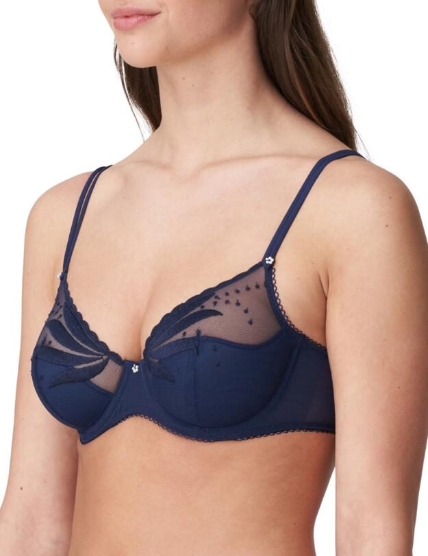 Marie Jo Etoile Half Padded Plunge Bra Sapphire Blue