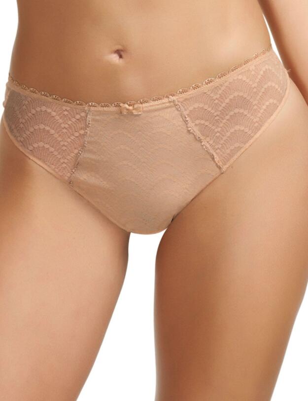 2947 Fantasie Echo Lace Brazilian Thong - 2947 Nude