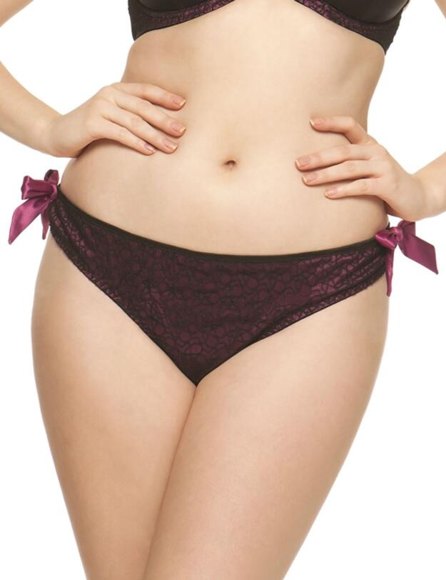 1902 Curvy Kate Lola Thong - 1902 Black/Boysenberry