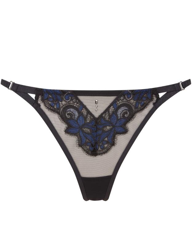 Gossard VIP Rapture High Leg Thong Black 