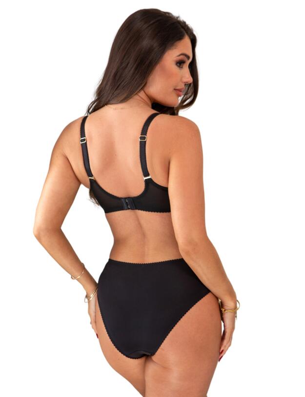 Pour Moi Soiree Embroidery Side Support Bra Black/Pink