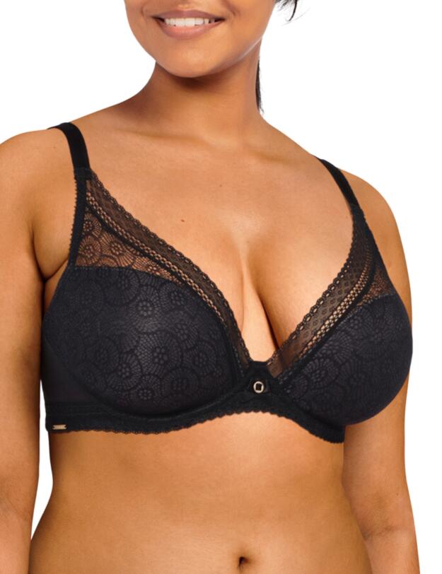 Chantelle Festivite Plunge T-Shirt Bra Black