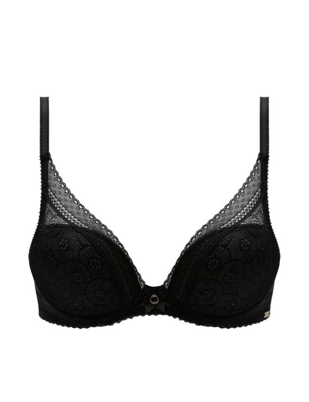 Chantelle Festivite Plunge T-Shirt Bra Black