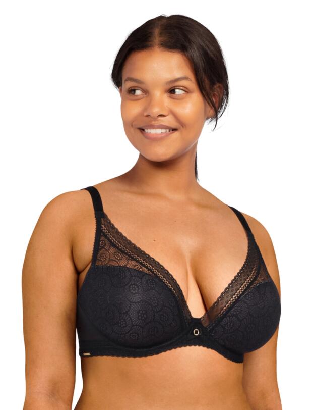 Chantelle Festivite Plunge T-Shirt Bra Black
