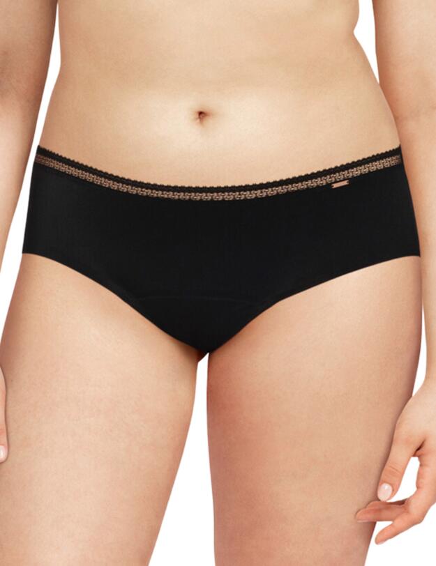 Chantelle Life Period Briefs Graphic Shorty Black 