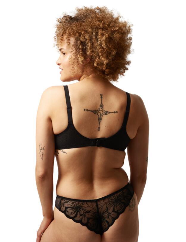Chantelle Fleurs Balconette Bra Black