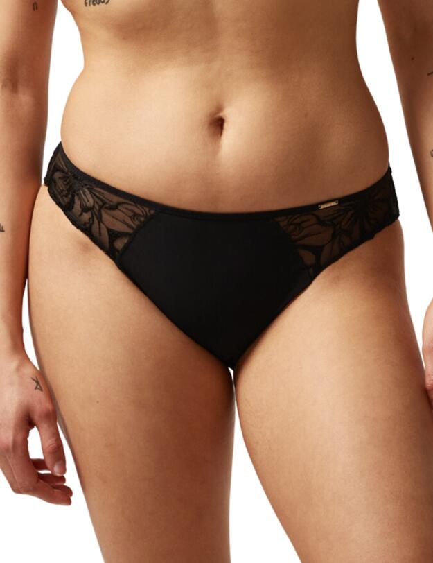 Chantelle Fleurs Brazilian Brief Black