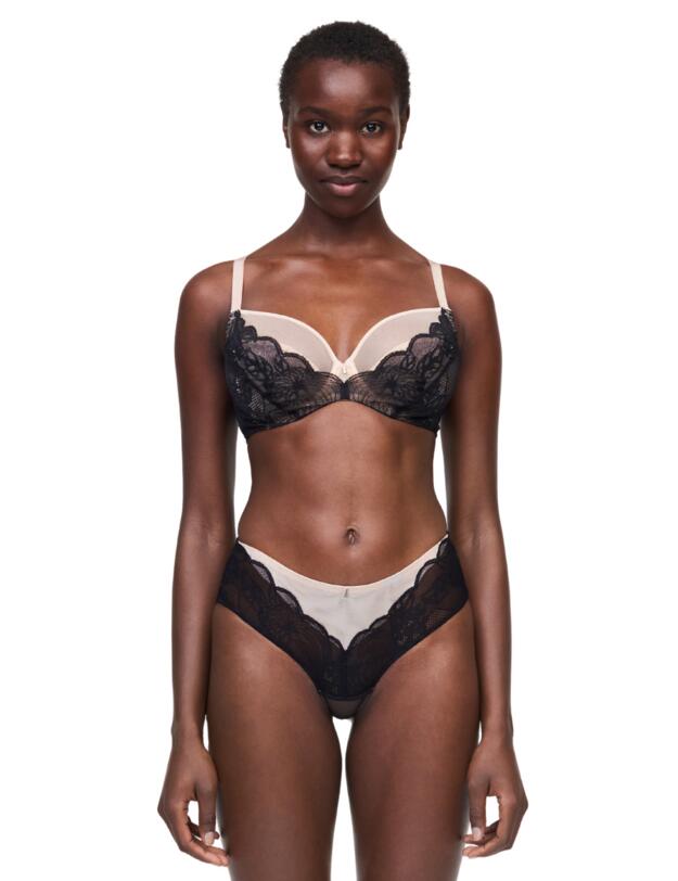 Chantelle Midnight Flowers Shorty Black 