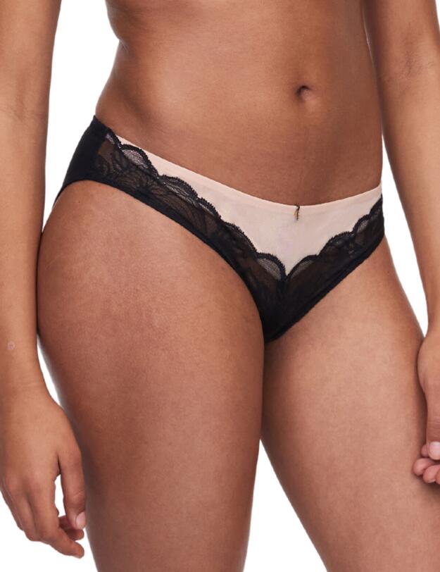 Chantelle Midnight Flowers Brazilian Brief Black 