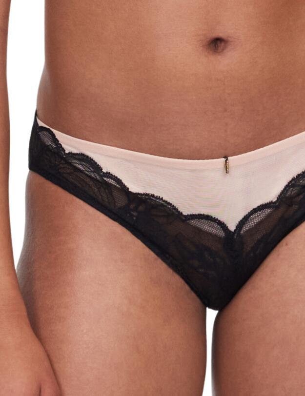 Chantelle Midnight Flowers Brazilian Brief Black 