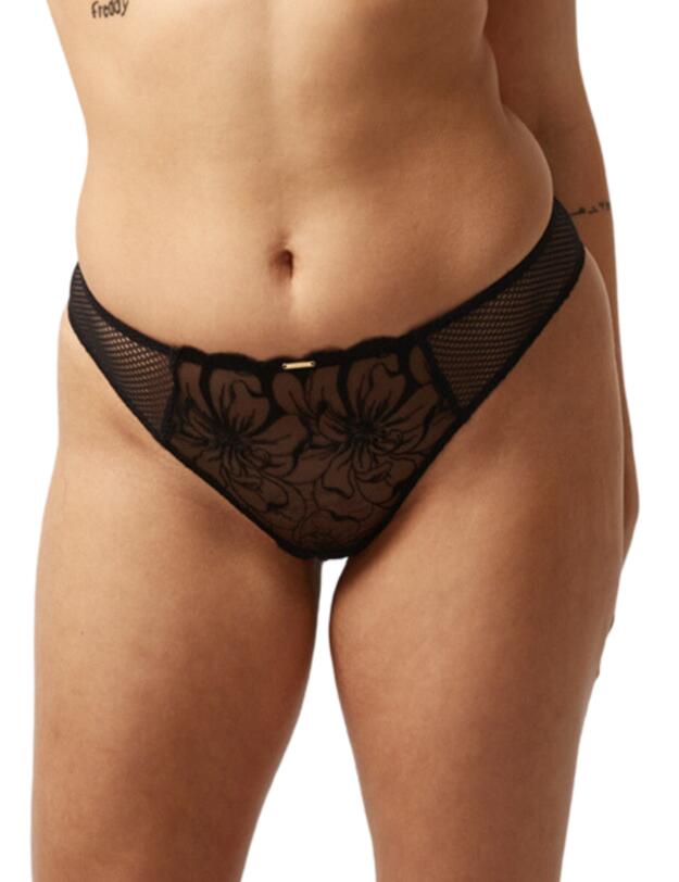 Chantelle Fleurs Tanga Brief Black