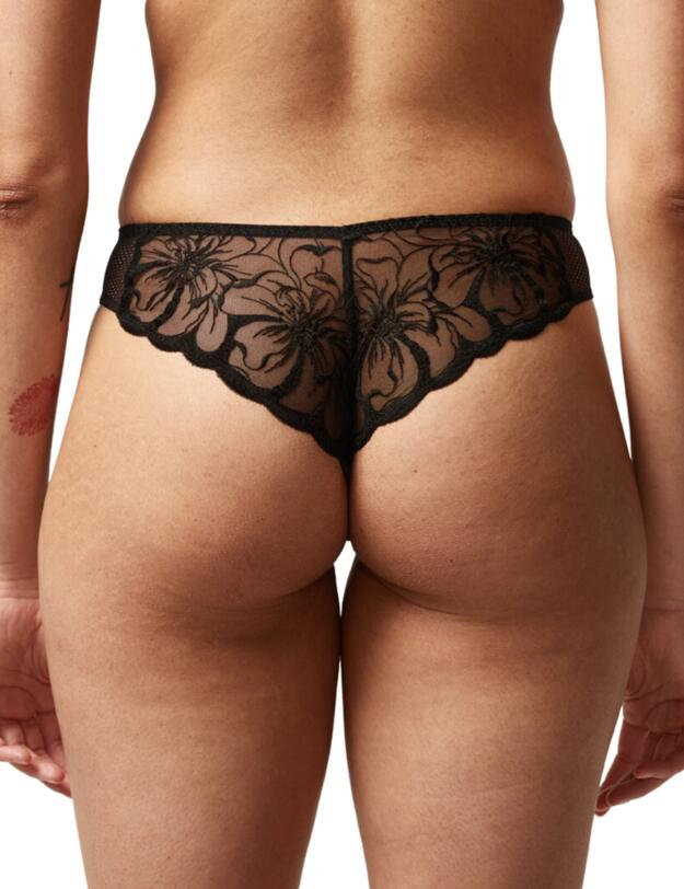 Chantelle Fleurs Tanga Brief Black