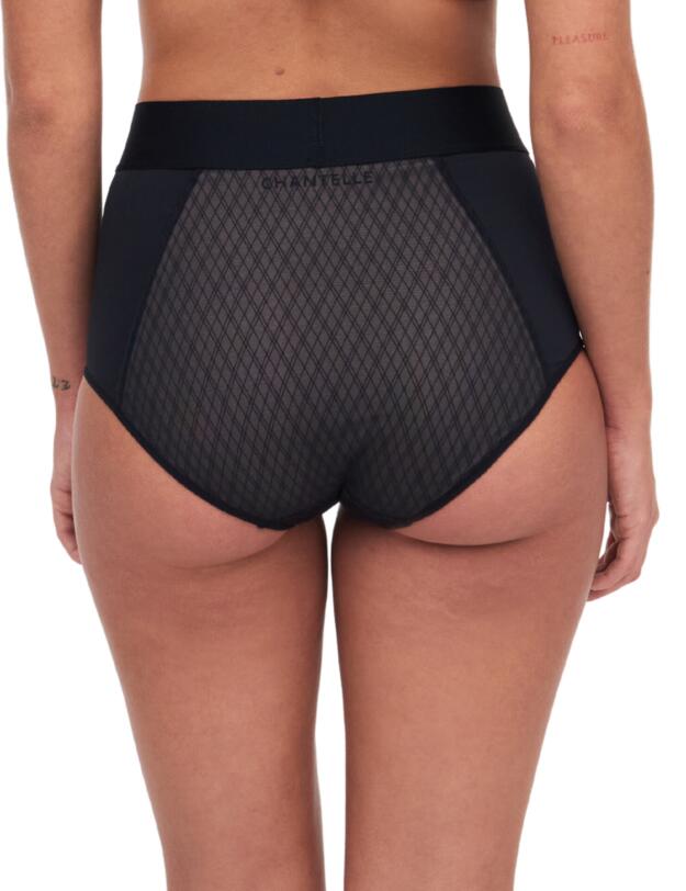 Chantelle Smooth Lines High Waisted Brief Black/Beige