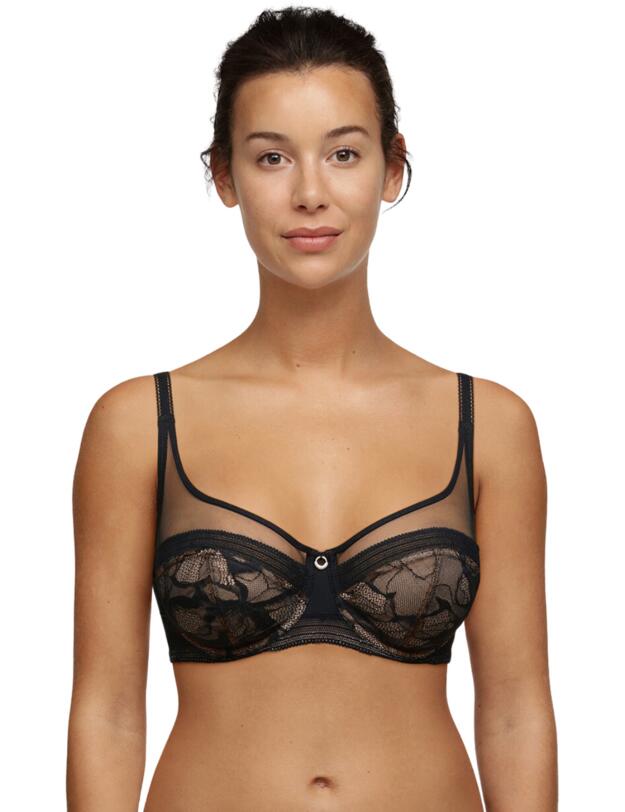 Chantelle True Lace Full Coverage Bra Black