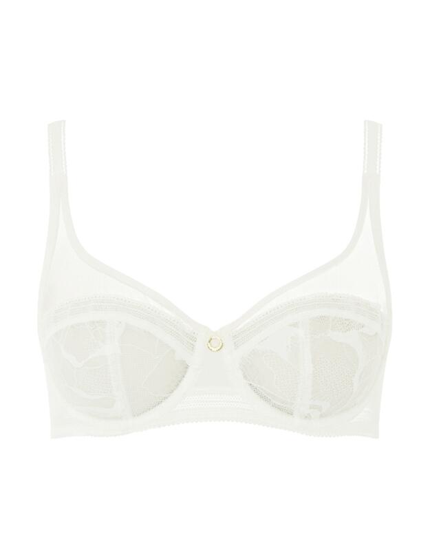 Chantelle True Lace Full Coverage Bra Milk