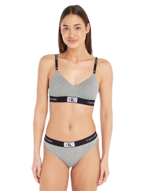 Calvin Klein CK1996 Thong Grey Heather 