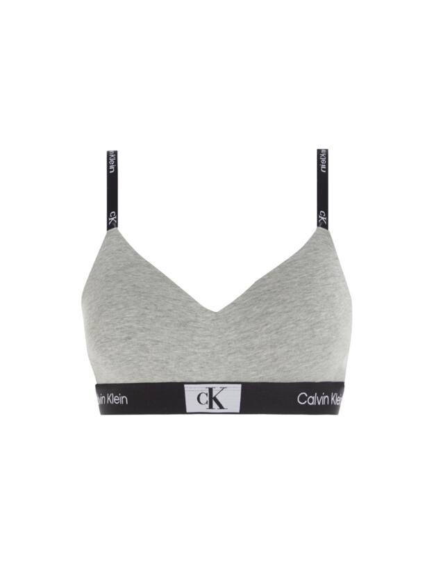 Calvin Klein CK1996 Lightly Lined Bralette Grey Heather 