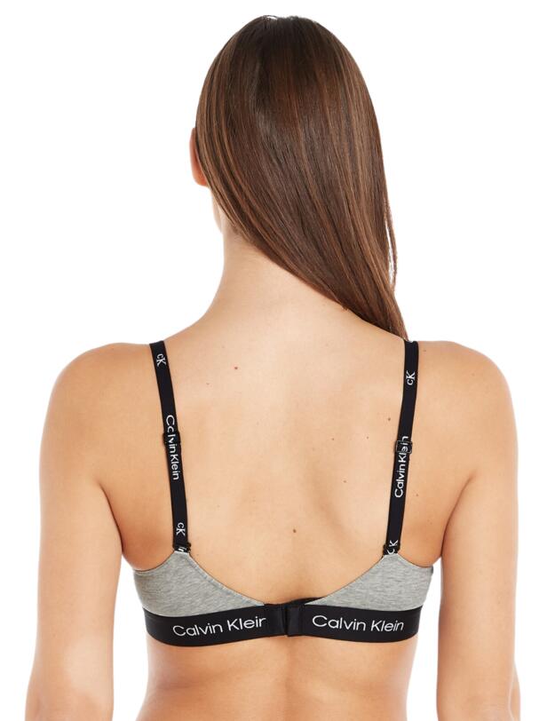 Calvin Klein CK1996 Lightly Lined Bralette Grey Heather 