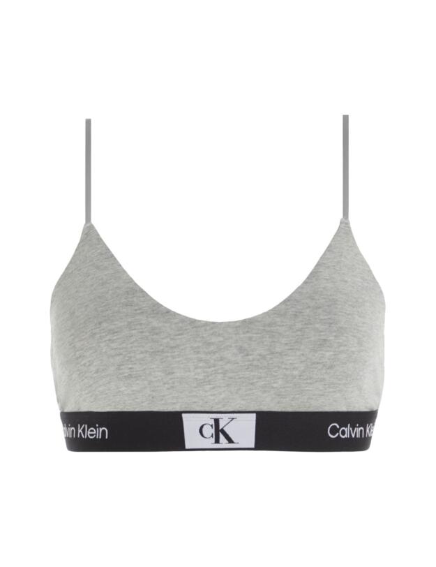 Calvin Klein CK1996 Unlined Bralette Grey Heather 