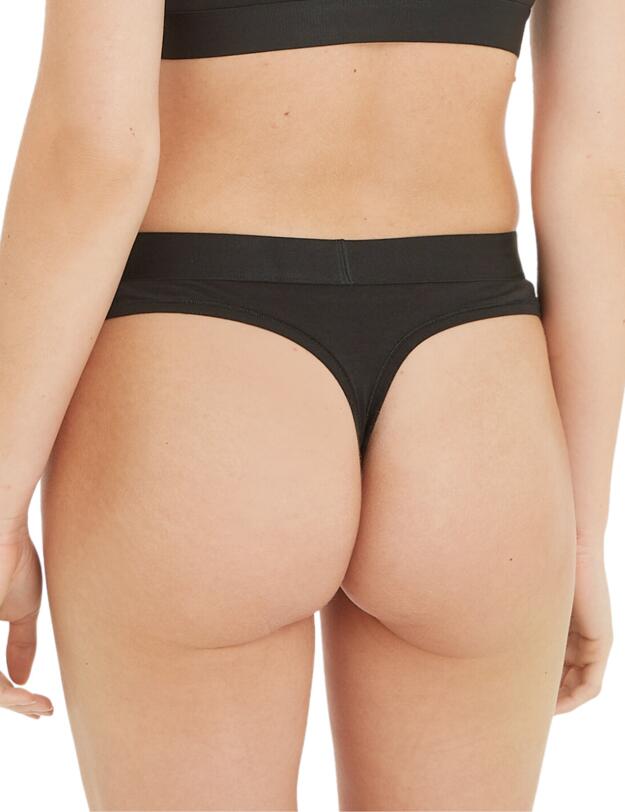 Tommy Hilfiger Logo Thong Black 