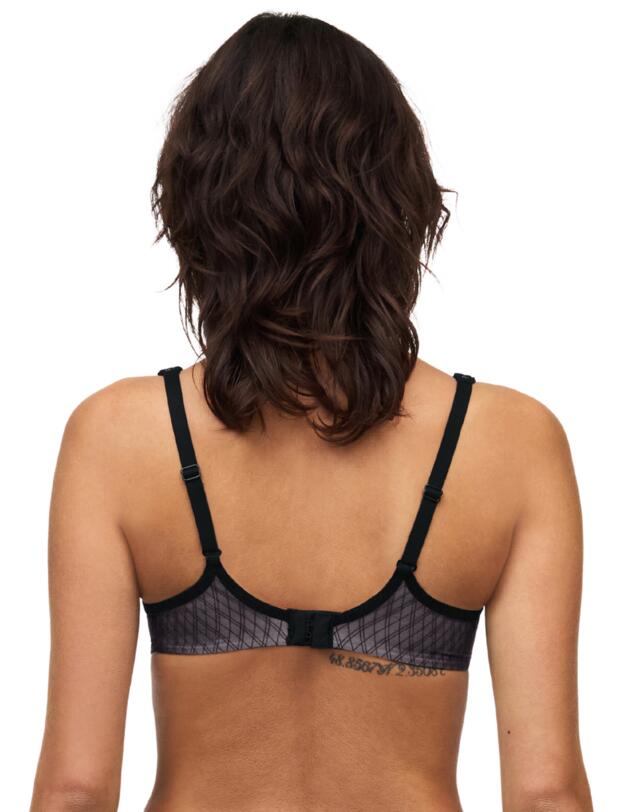 Chantelle Smooth Lines Memory Foam T-Shirt Bra Black/ Beige