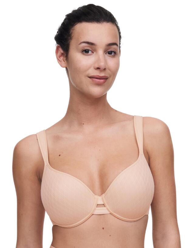 Chantelle Smooth Lines Memory Foam T-Shirt Bra Golden Beige
