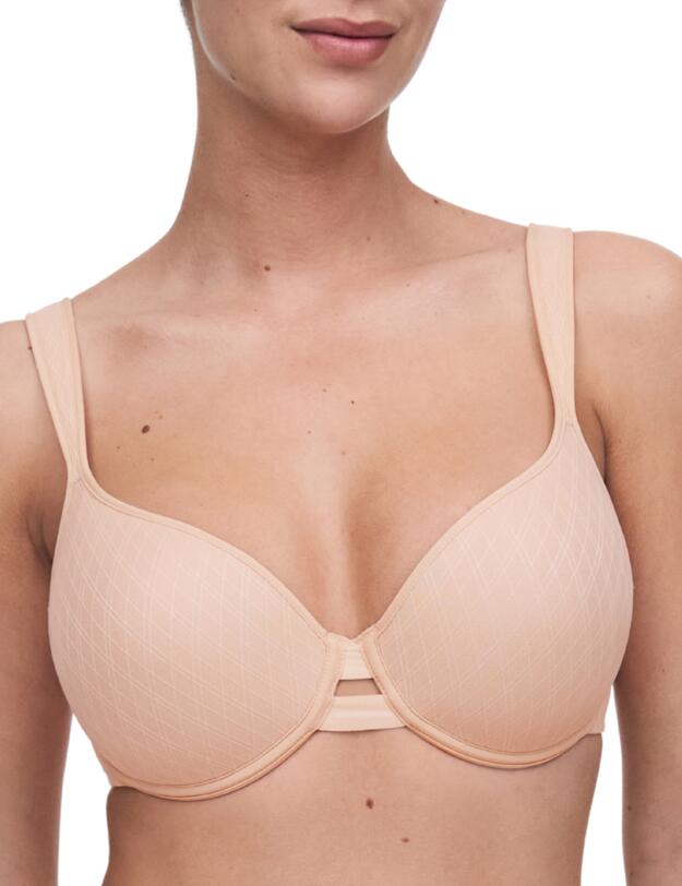 Chantelle Smooth Lines Memory Foam T-Shirt Bra Golden Beige