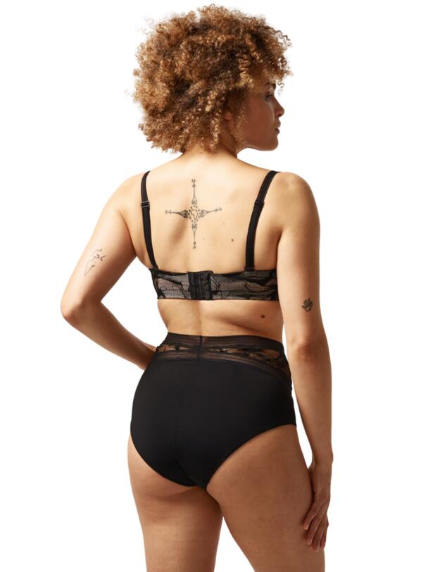 Chantelle True Lace Strapless T-Shirt Bra Black