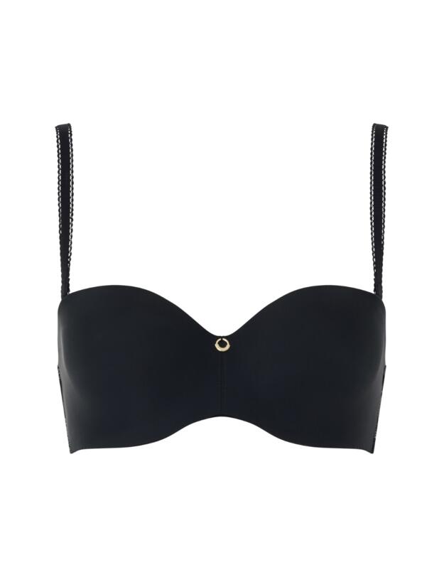 Chantelle True Lace Strapless T-Shirt Bra Black