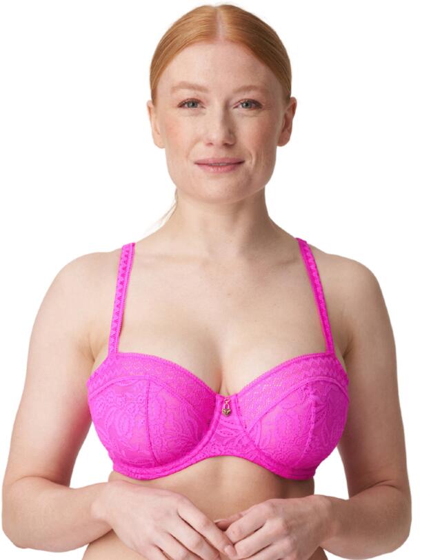 Prima Donna Palermo Balcony Bra Vertical Seam Cactus Flower