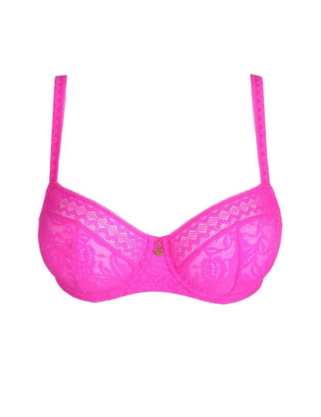 Prima Donna Palermo Balcony Bra Vertical Seam Cactus Flower