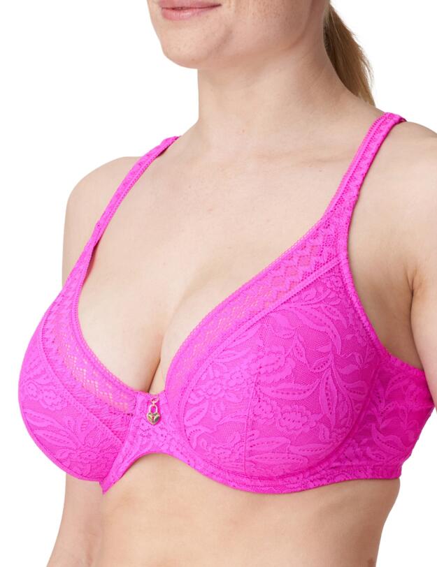 Prima Donna Palermo Deep Plunge Triangle Bra Cactus Flower