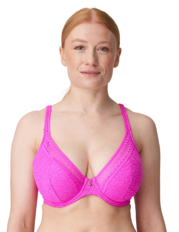 Prima Donna Palermo Deep Plunge Triangle Bra Cactus Flower