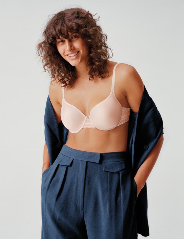 Chantelle Jolie Memory Foam T-shirt Bra Dusty Pink