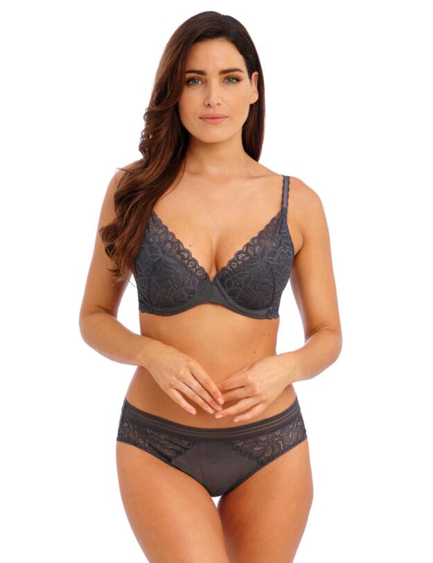 Wacoal Raffiné Underwired Plunge Bra Empirical Grey