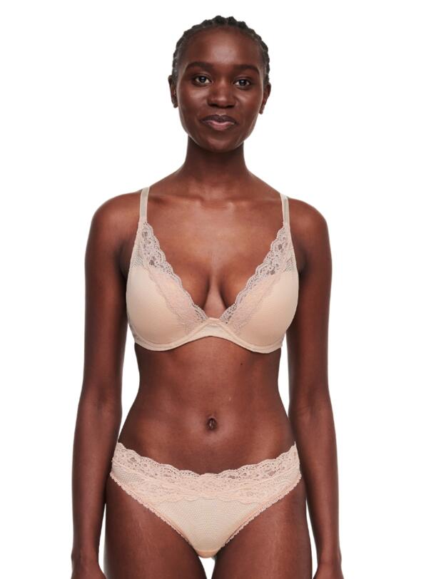 Passionata by Chantelle Brooklyn Plunge T-shirt bra Cappuccino