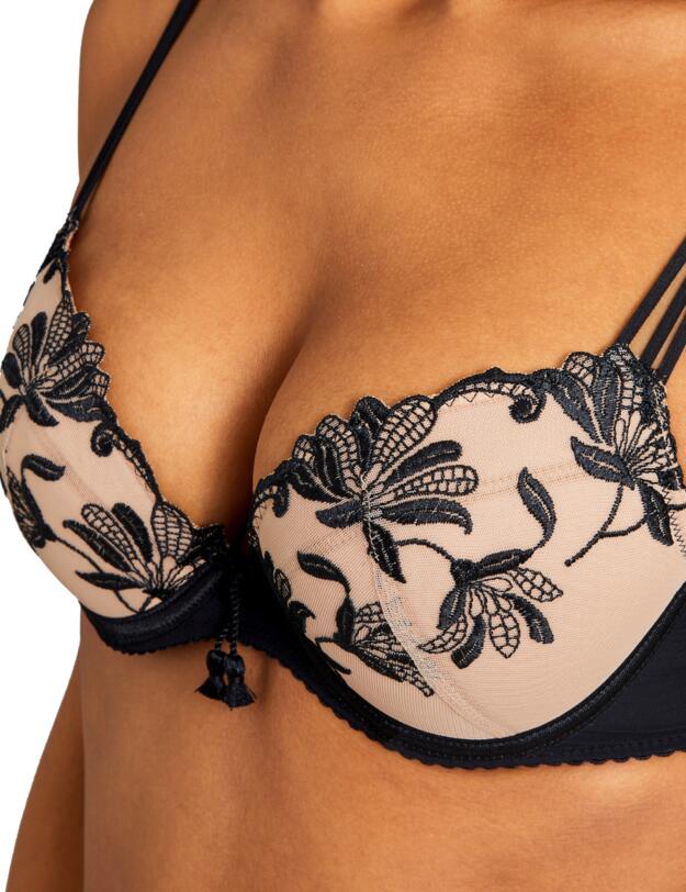 Aubade Lovessence Padded Plunge Bra Noir
