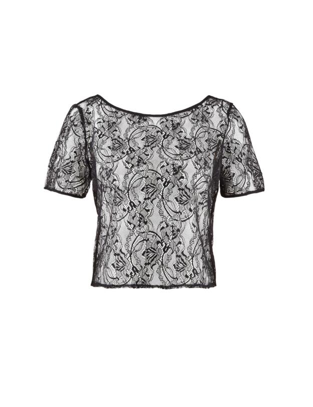 Aubade Lazy Days Short Sleeve Top Noir 