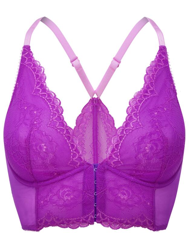 Gossard Superboost Lace Deep V Bralet Orchid 