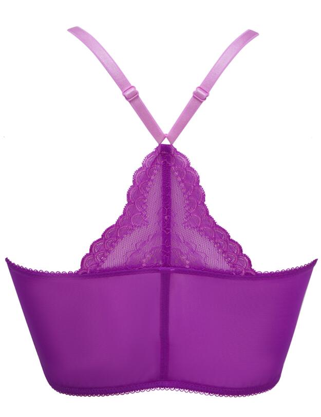 Gossard Superboost Lace Deep V Bralet Orchid 