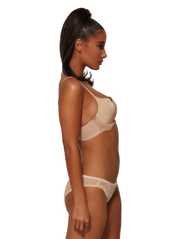 Gossard Superboost Lace Padded T-Shirt Bra Nude