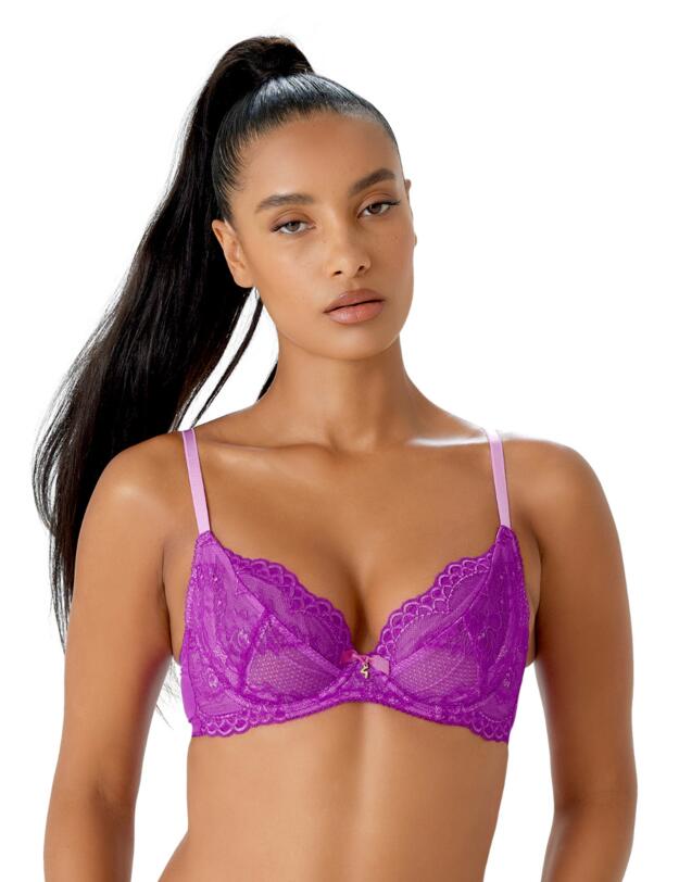 Gossard Superboost Lace Non-Padded Plunge Bra Orchid 
