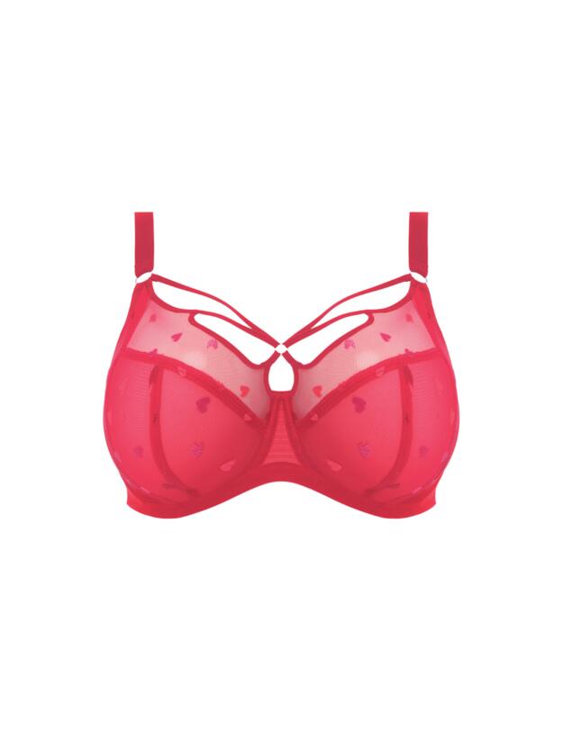 Elomi Sachi Plunge Bra Red Confetti