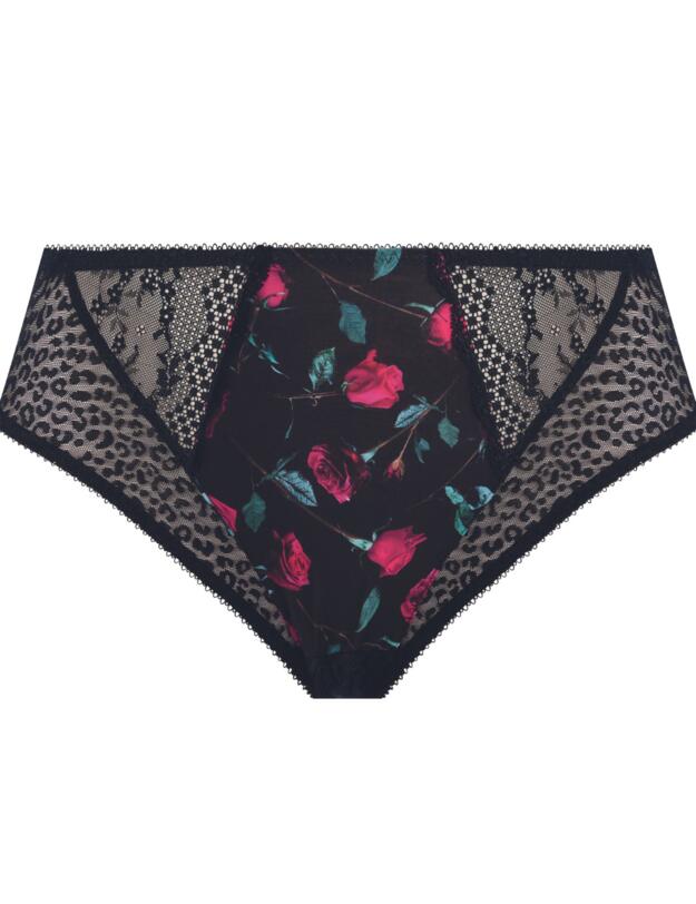 Elomi Lucie High Leg Brief Rock n Rose