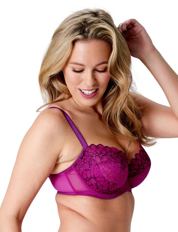 Gossard Swirl Balcony Bra Raspberry 