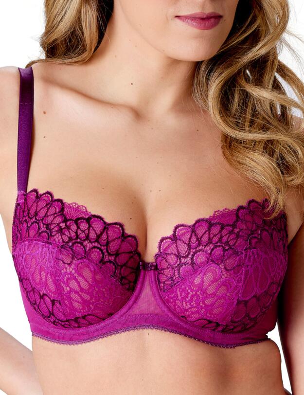 Gossard Swirl Balcony Bra Raspberry 